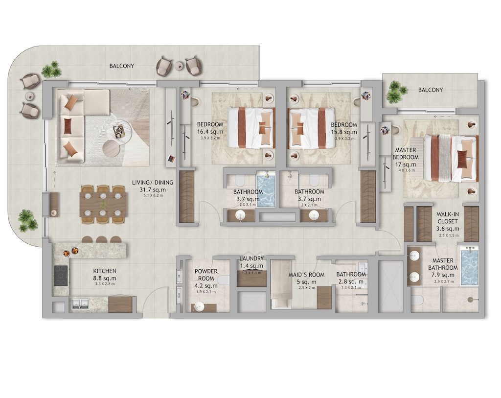 3 Bedroom